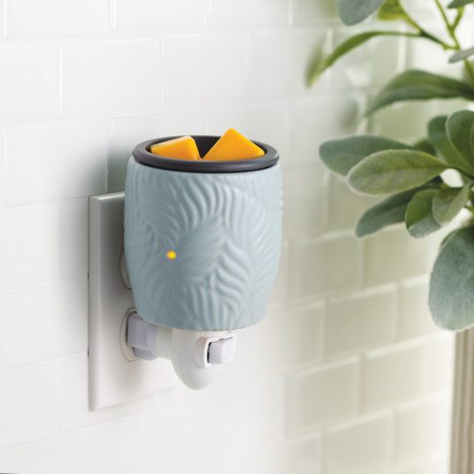 Pluggable Flip Dish Wax Warmer - Ocean Palm