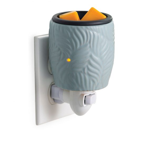 Pluggable Flip Dish Wax Warmer - Ocean Palm