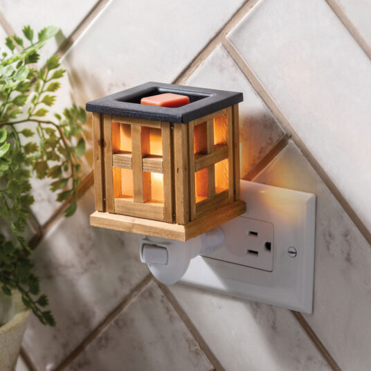 Pluggable Wax Warmer - Wood Lantern