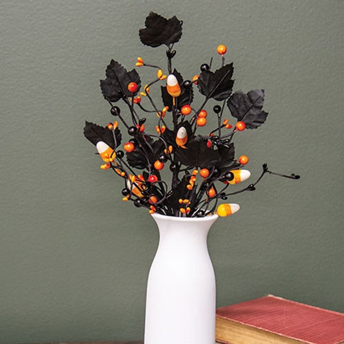 Spooky Candy Corn & Berries Spray