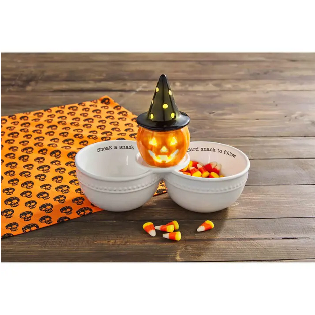 Light-Up Witch Jack O'Lantern Sitter