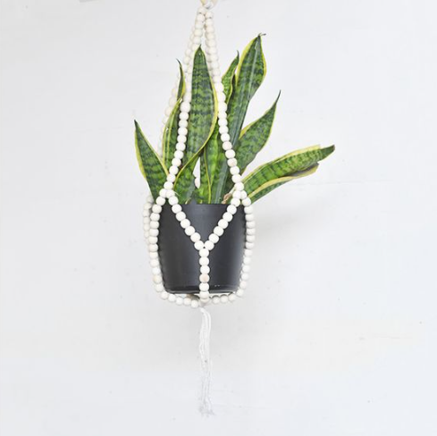 Washed Bead Plant Hanger