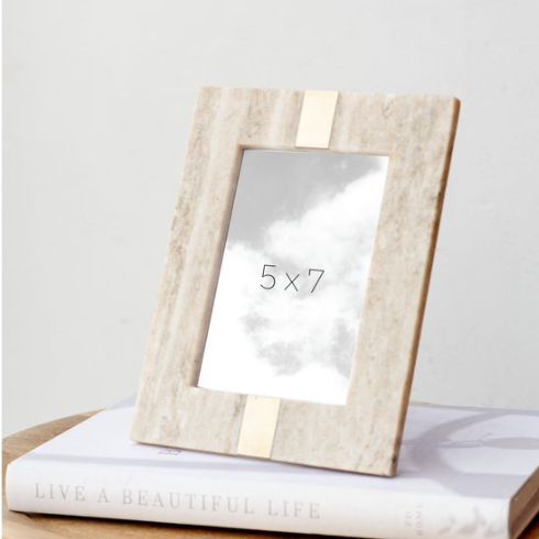 Beige Marble Photo Frame