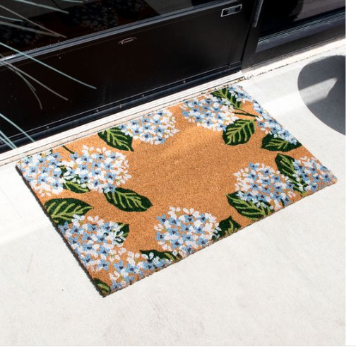 Blue Hydrangeas Doormat