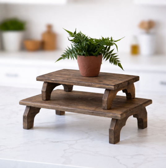Natural Wood Riser