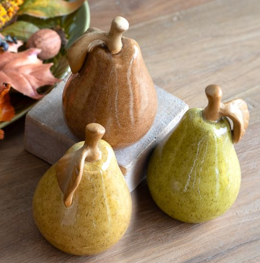 Autumn Ceramic Pear