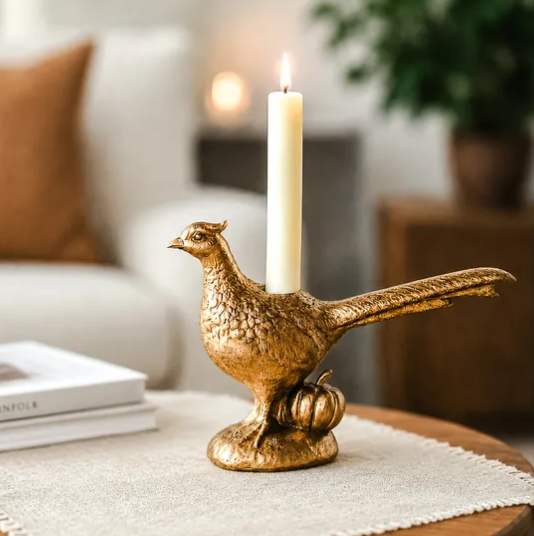 Pheasant Candle Holder