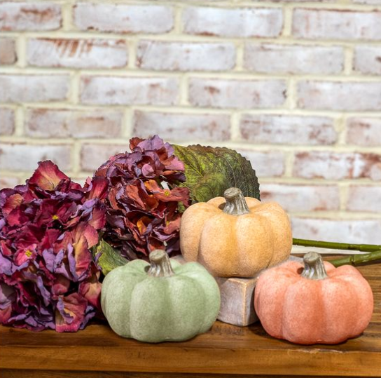 3.35" Ceramic Pumpkin