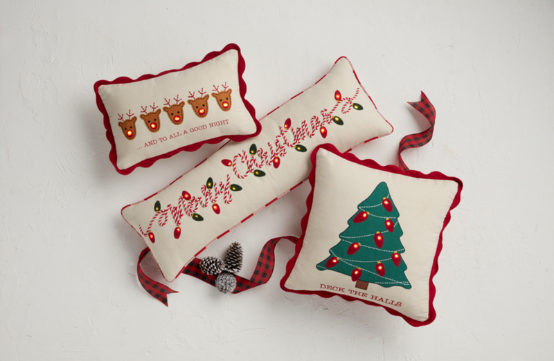 Light Up Christmas Pillow