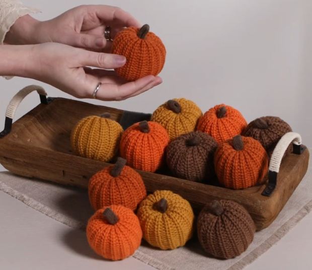 Small Knit Pumpkin