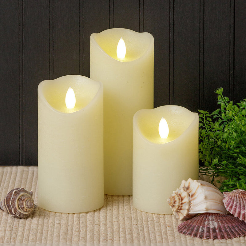 Distressed Ivory LED Candle