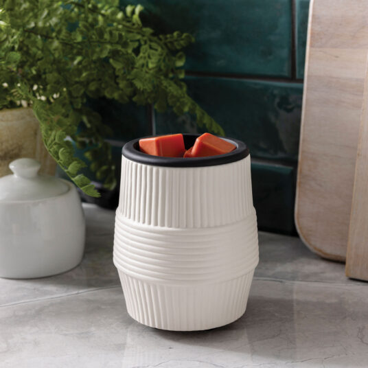 Flip Dish Wax Warmer - Porcelain Ridges