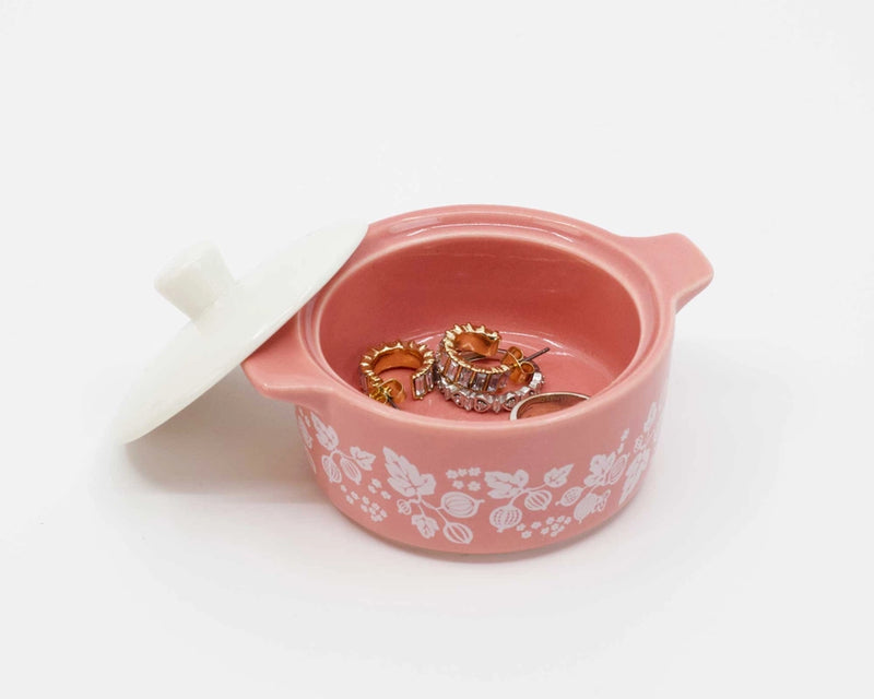 Pyrex Inspired Gooseberry Ceramic Trinket Box