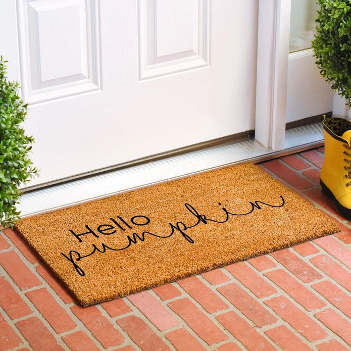 Hellow Pumpkin Doormat