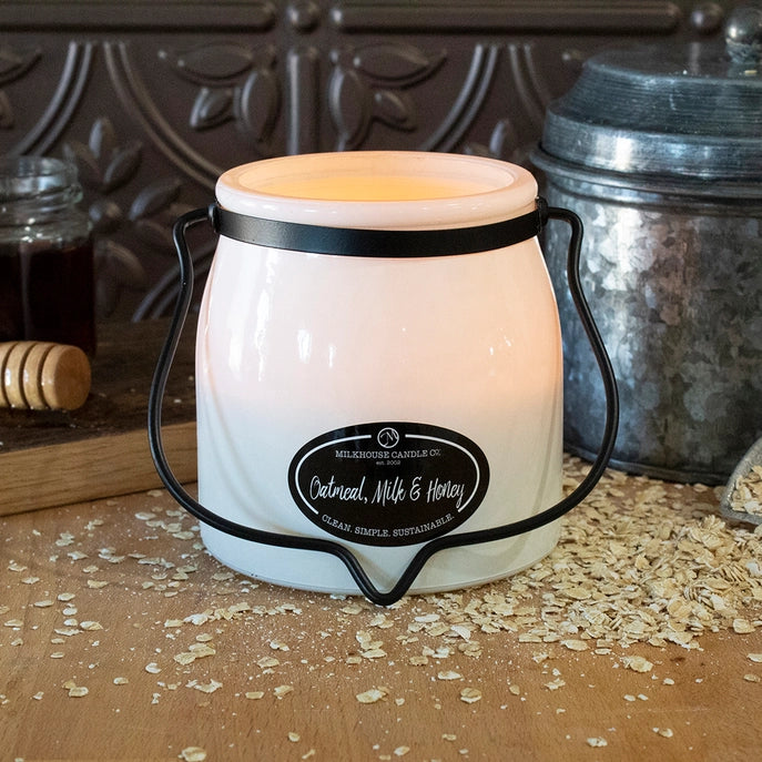Milkhouse Butter Jar Candle - Oatmeal, Milk & Honey