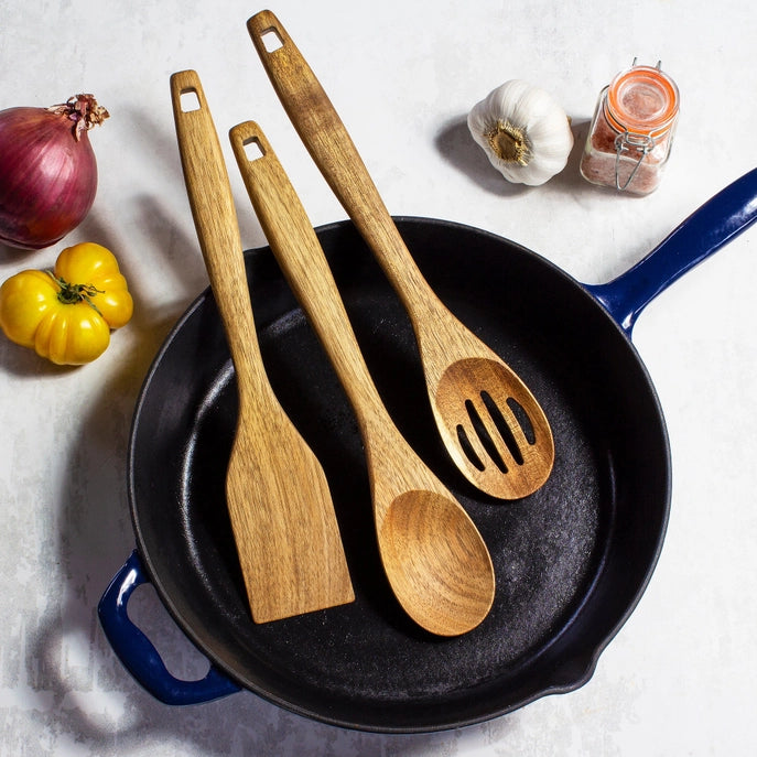 Acacia 3 Piece Utensil Set