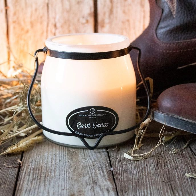 Milkhouse Butter Jar Candle - Barn Dance