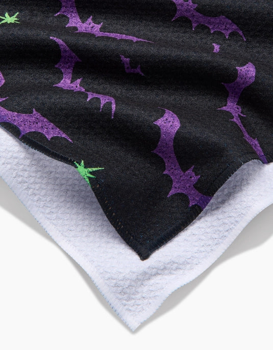 Geometry Tea Towel - Dark Night Bats