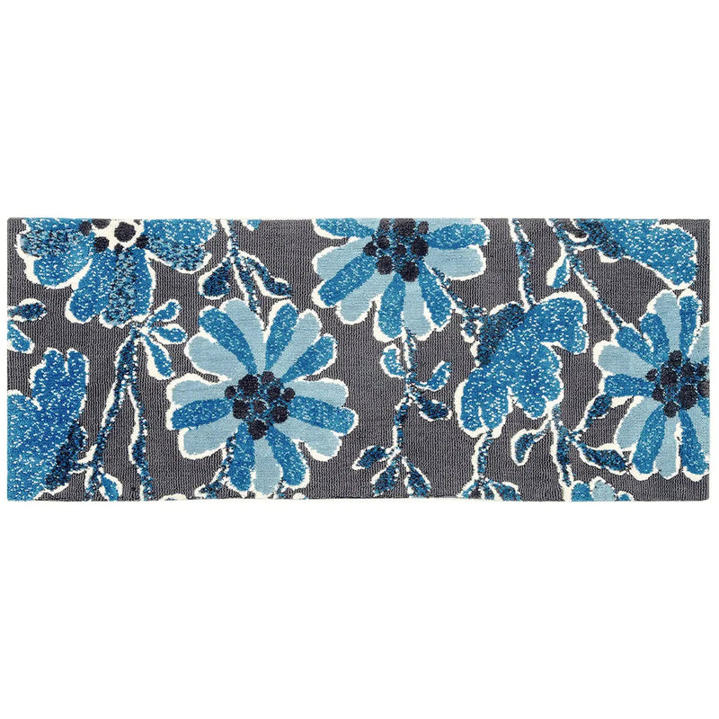 Indigo Cornflowers Simple Spaces Rug