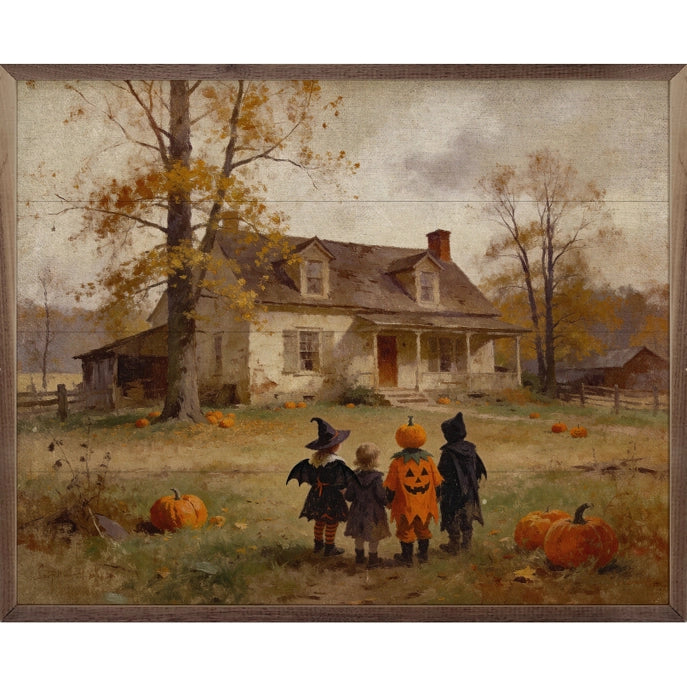 10x8 Halloween Kids Framed Art