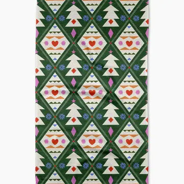 Geometry Tea Towel - Nordic Christmas