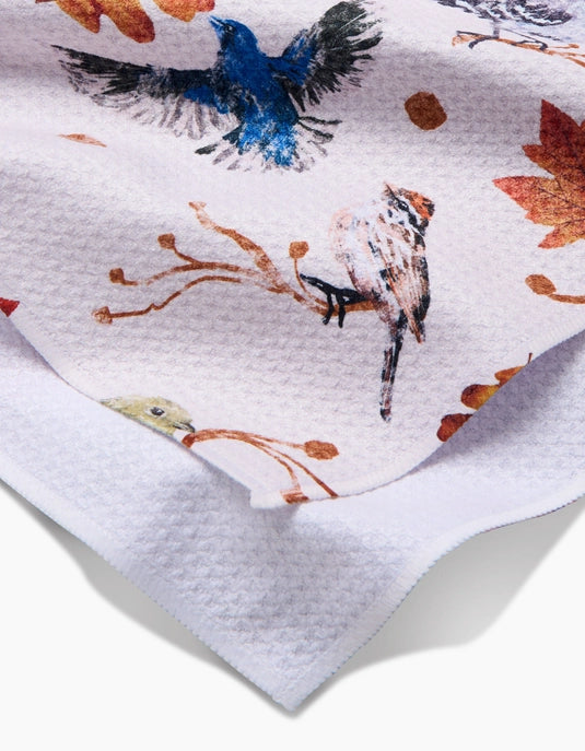 Geometry Tea Towel - Autumnal Bird Skies