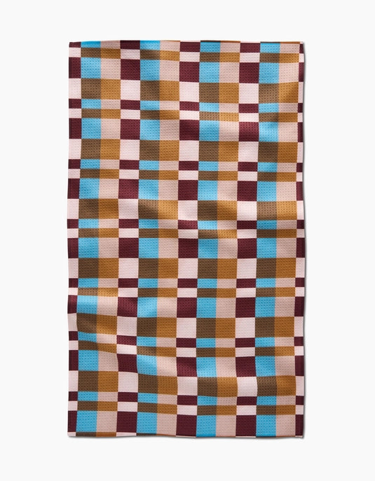 Geometry Tea Towel - Cozy Day Checkers