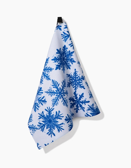 Geometry Tea Towel - Snowy Days Blue
