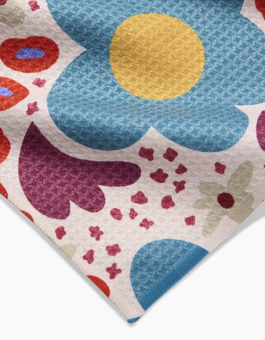 Modern Spring Floral Bar Towel