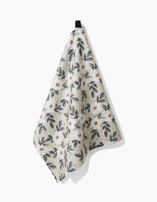 Geometry Tea Towel - Painted Spring Flowers