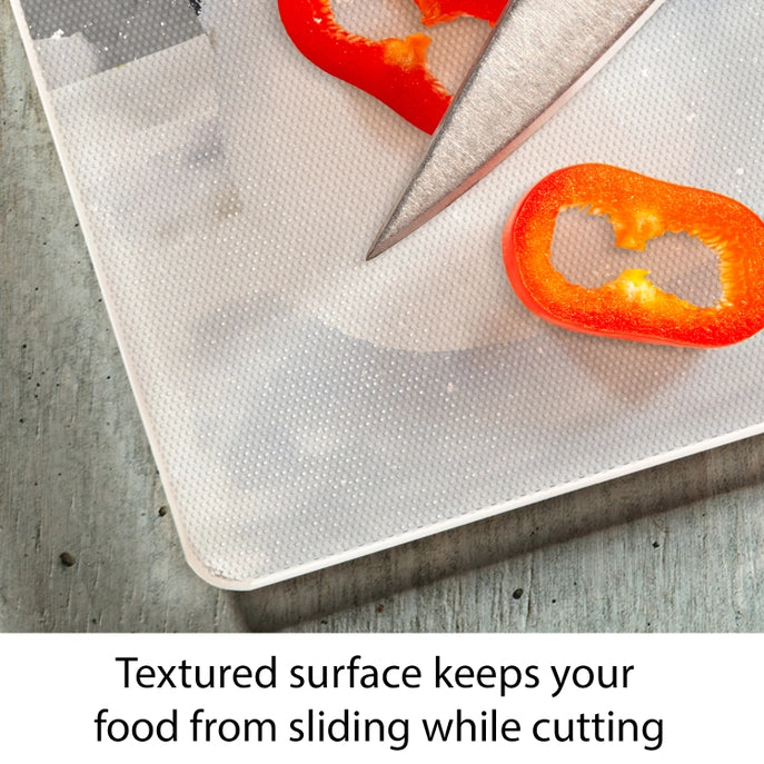 Snow Day 15x12 Tempered Glass Cutting Board