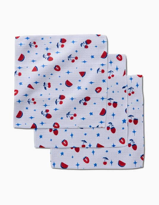 Fruit Sparkle Toss Dishcloth Set