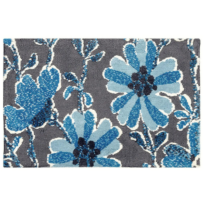 Indigo Cornflowers Simple Spaces Rug