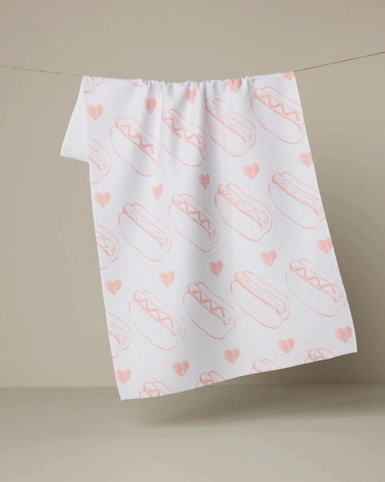 Geometry Tea Towel - Lovely Franks White