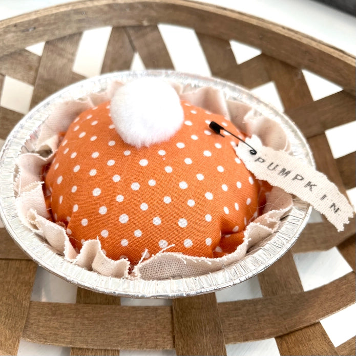 Mini Rustic Fabric Pumpkin Pie