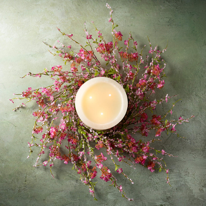 Pink Blossom Candle Ring