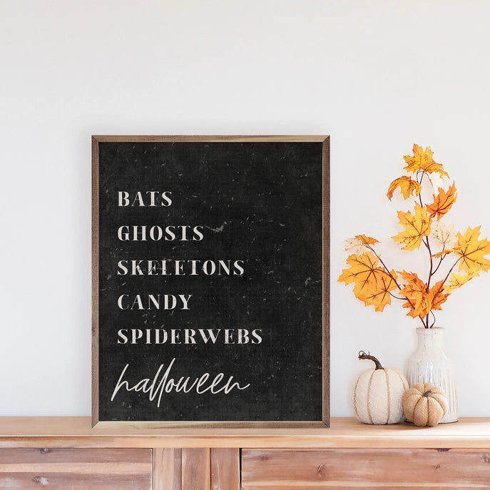 Halloween Traditions Framed Sign