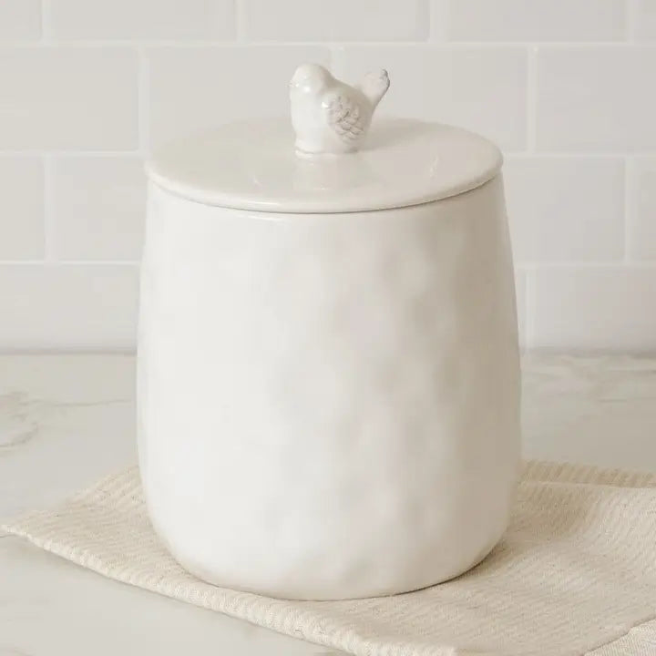 Small Ceramic Bird Canister