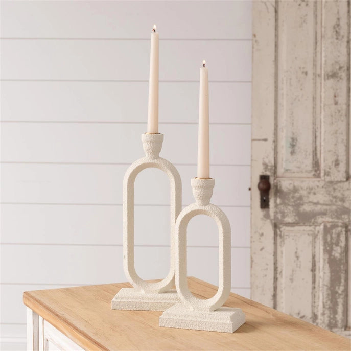 Stucco Finish Candle Holder
