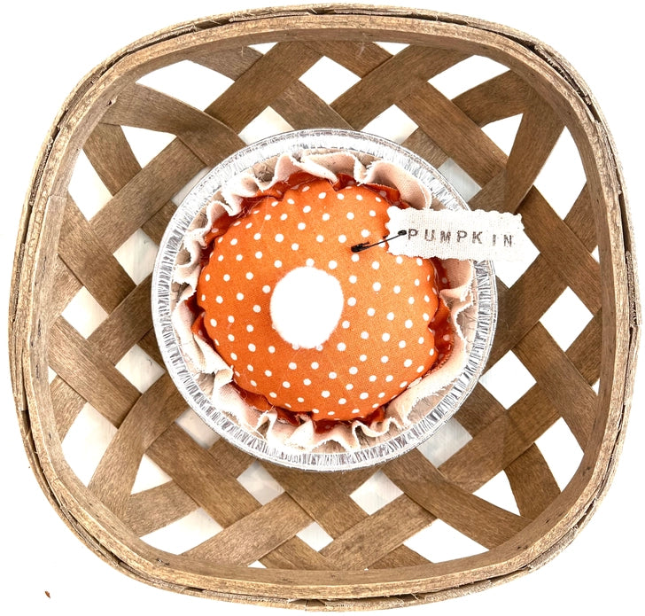 Mini Rustic Fabric Pumpkin Pie