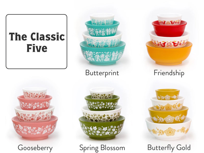 Stackable Pyrex Miniature Vintage Bowls