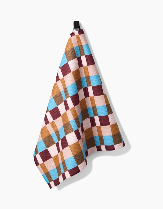 Geometry Tea Towel - Cozy Day Checkers