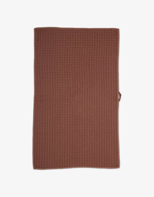 Geometry Waffle Hand Towel - DUSTY ROSE