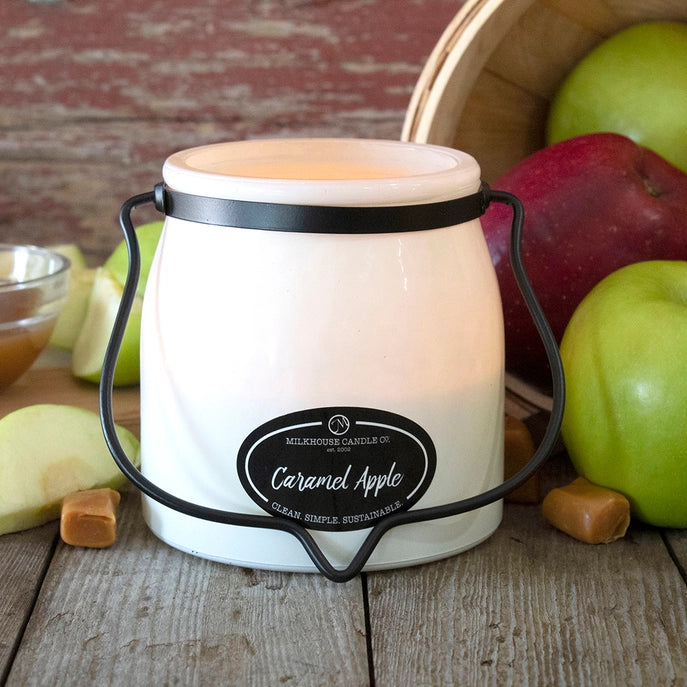 Milkhouse Butter Jar Candle - Caramel Apple