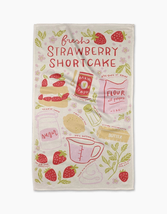 Geometry Tea Towel - Fresh Shortcake