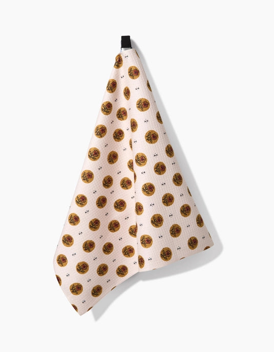 Geometry Tea Towel - Artisanal Floral Cream