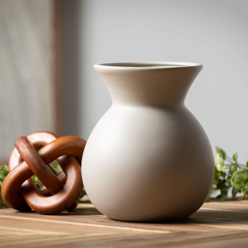 Matte Hourglass Vase