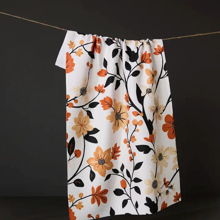Geometry Tea Towel - Spiced Florals