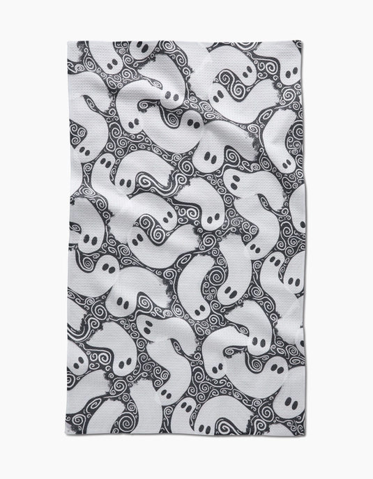 Geometry Tea Towel - Swirling Ghosts