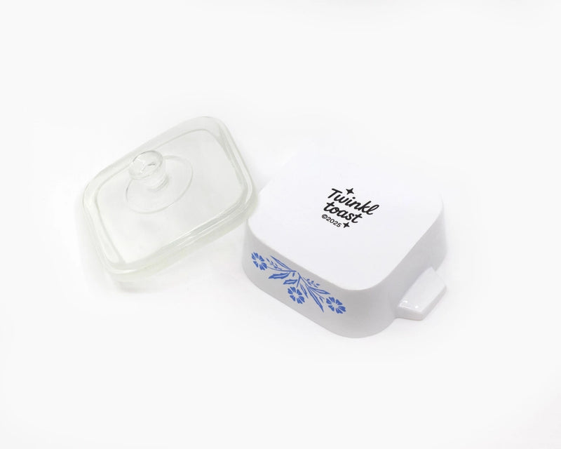 Corning Ware Inspired Mini Cornflower Trinket Box